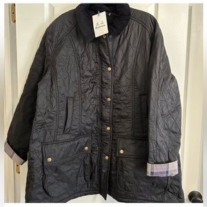 Barbour Black Beadnell Polarquilt Jacket Sz 1X